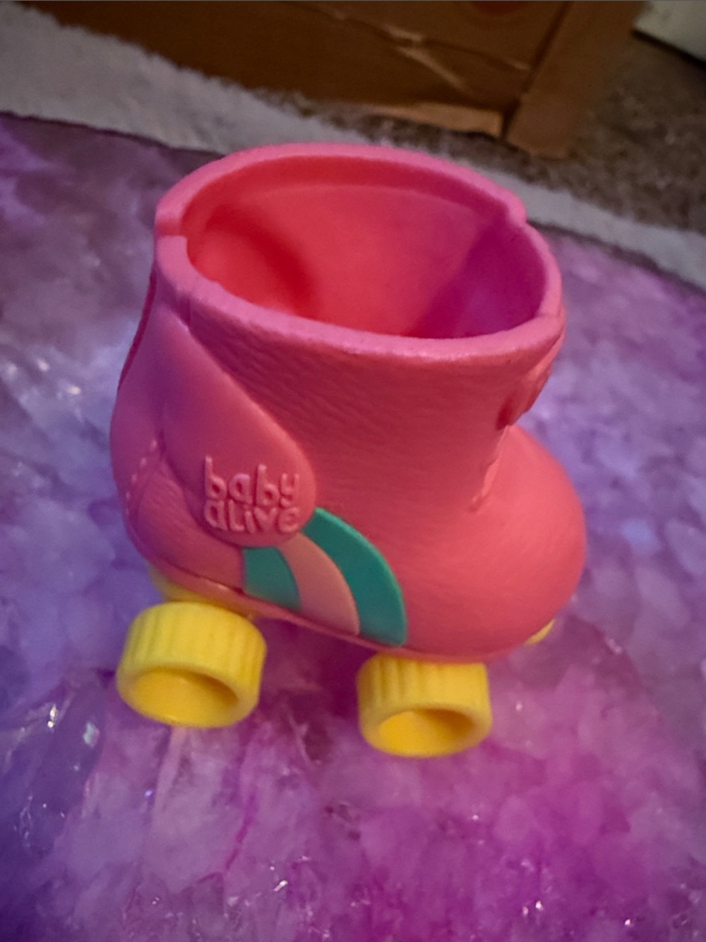 SINGLE REPLACEMENT Baby Alive Doll Pink/Yellow  Roller Skate Shoe